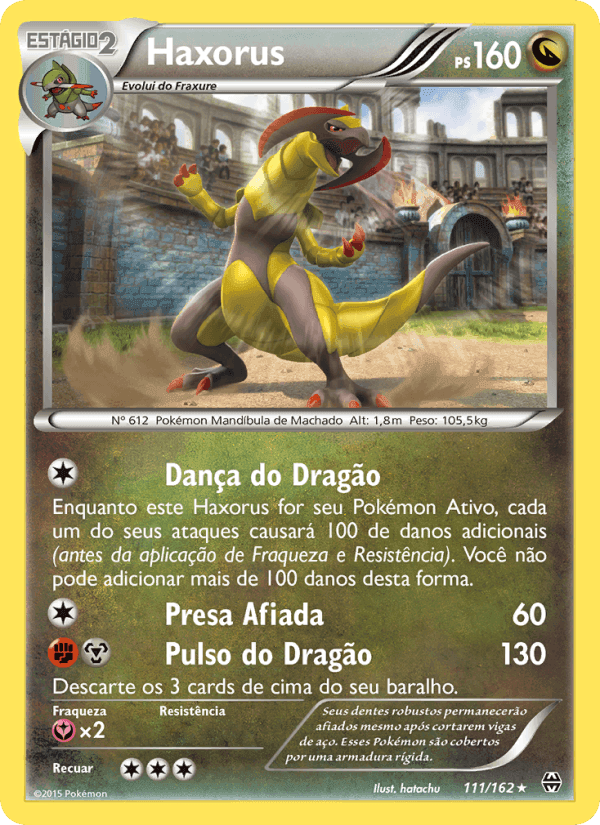 Haxorus, carta 111 de Turbo Revolução