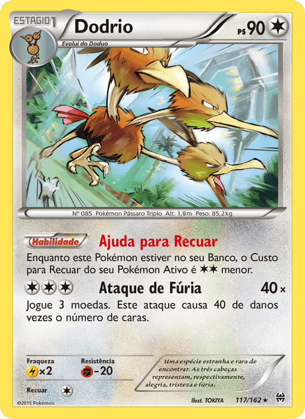Dodrio, card 117 from Turbo Revolução
