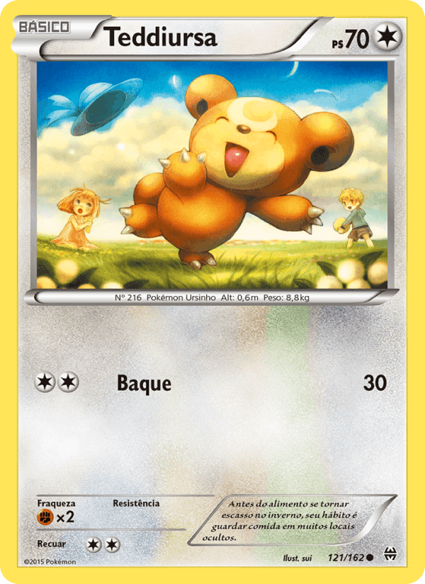 Teddiursa, carta 121 de Turbo Revolução