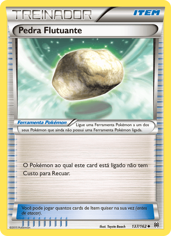 Pedra Flutuante, carta 137 de Turbo Revolução