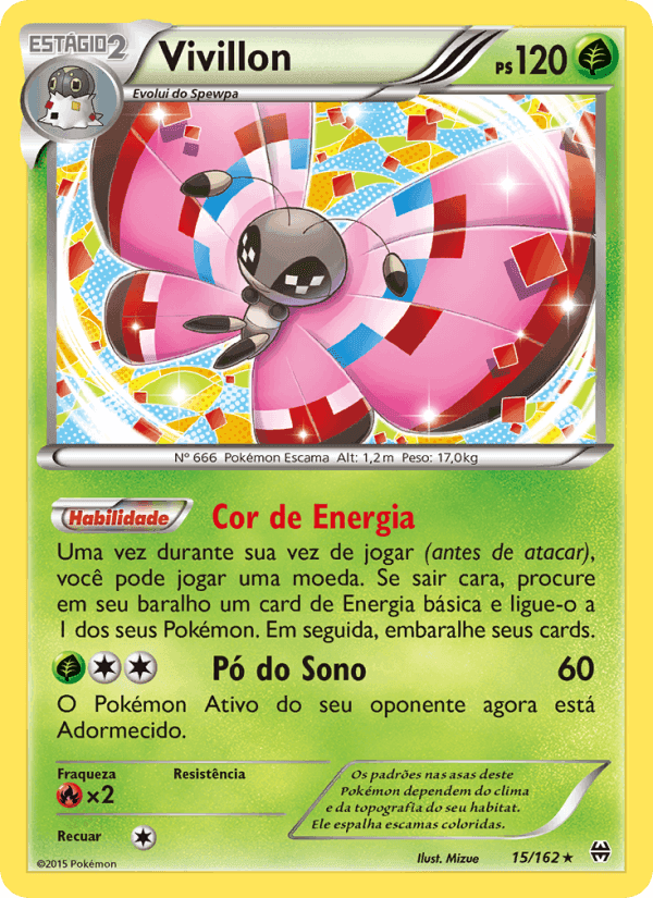 Vivillon, carta 15 de Turbo Revolução