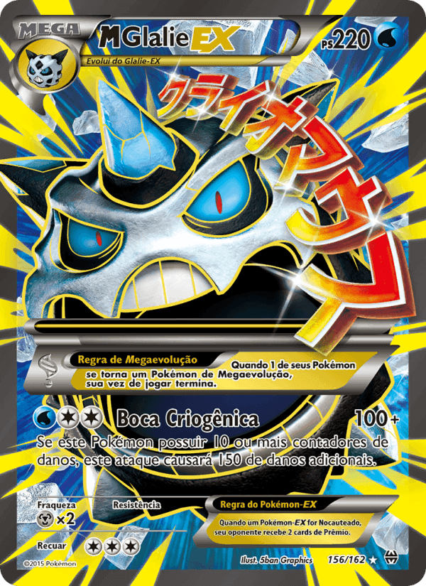M-Glalie EX, card 156 from Turbo Revolução