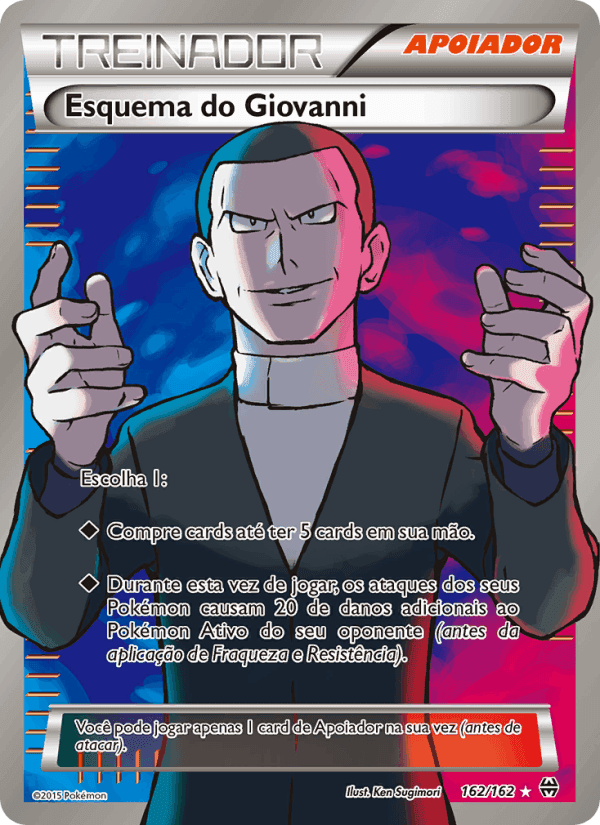Esquema do Giovanni, carta 162 di Turbo Revolução