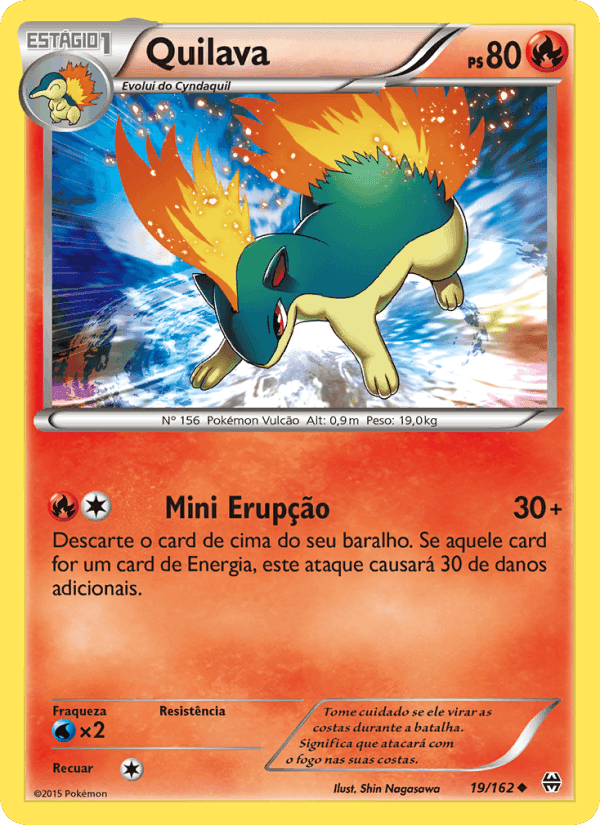 Quilava, carta 19 de Turbo Revolução
