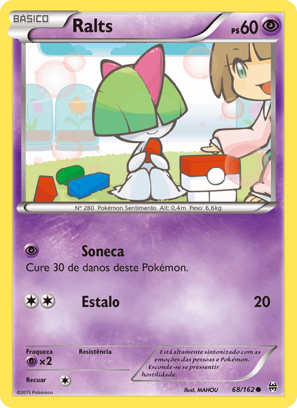Ralts, card 68 from Turbo Revolução