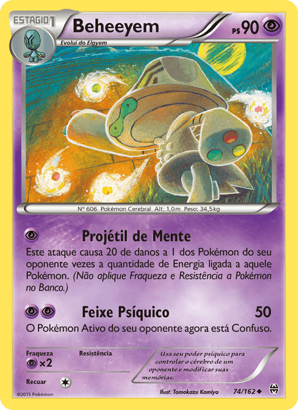 Beheeyem, card 74 from Turbo Revolução