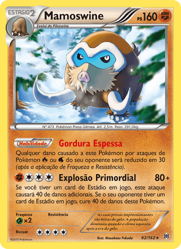 Mamoswine, card 82 from Turbo Revolução