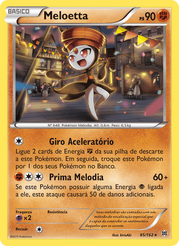 Meloetta, carta 85 de Turbo Revolução