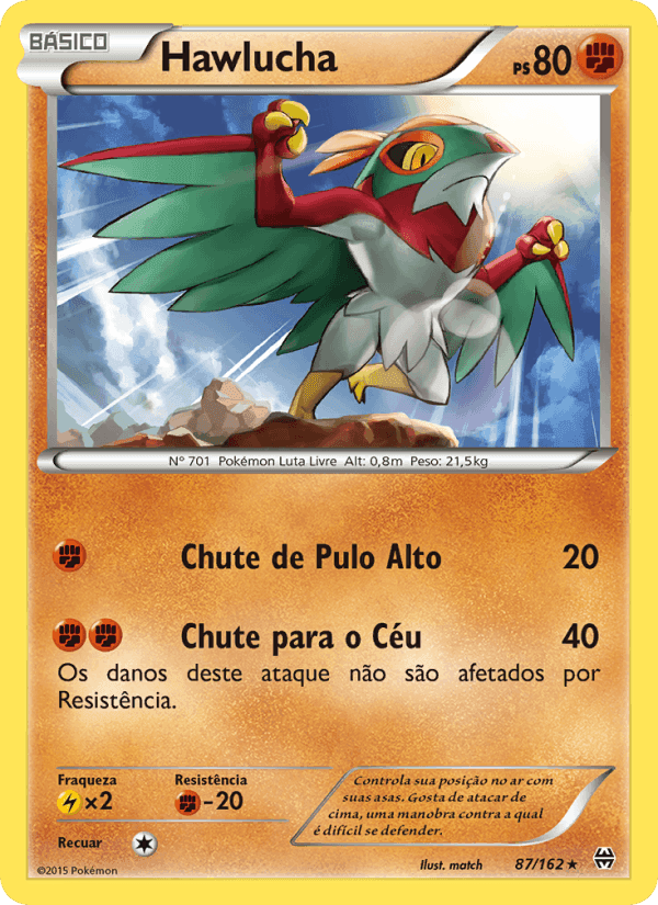 Hawlucha, carta 87 de Turbo Revolução