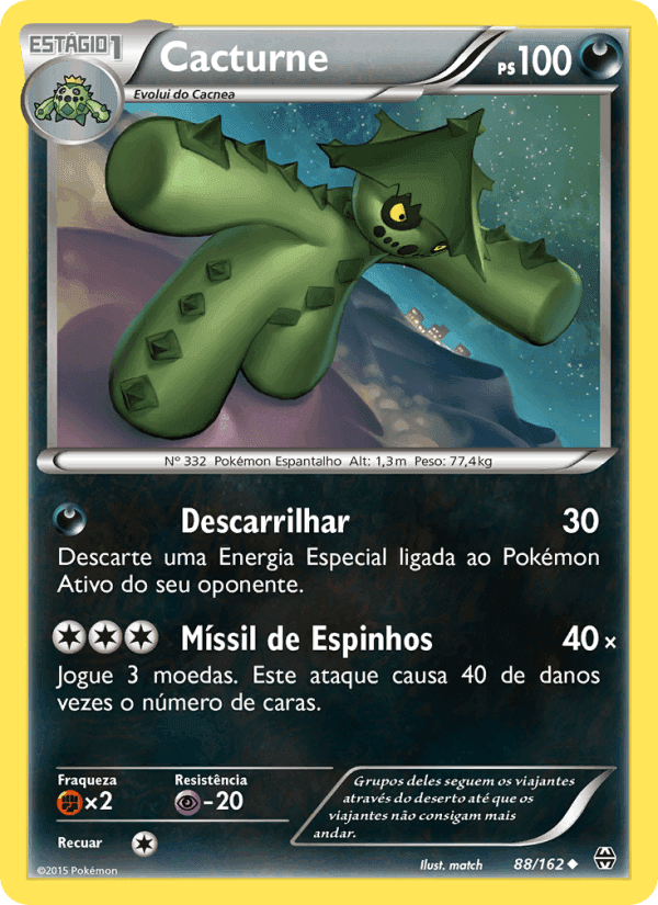 Cacturne, carta 88 de Turbo Revolução