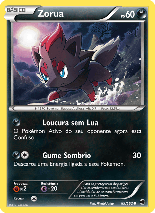 Zorua, carta 89 de Turbo Revolução