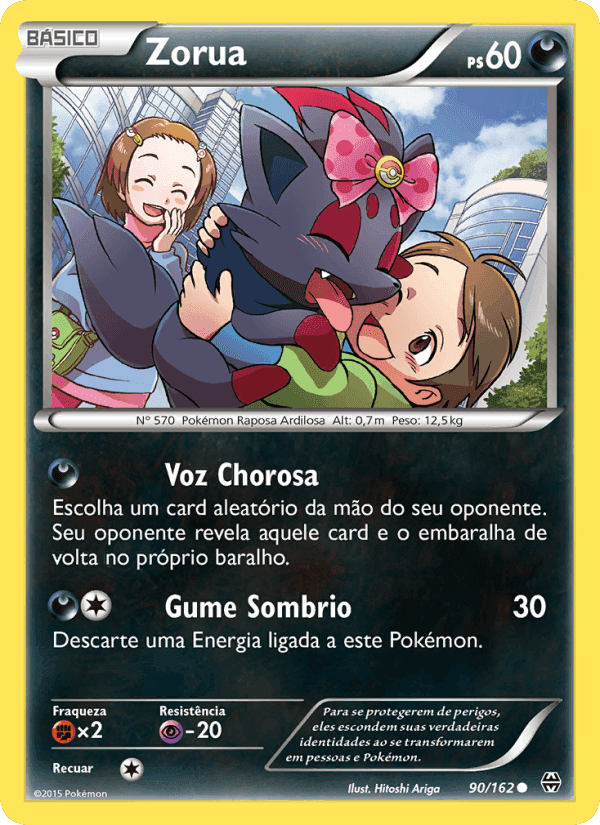 Zorua, card 90 from Turbo Revolução