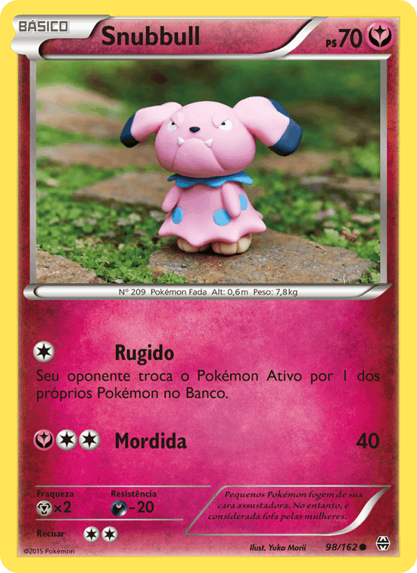Snubbull, card 98 from Turbo Revolução