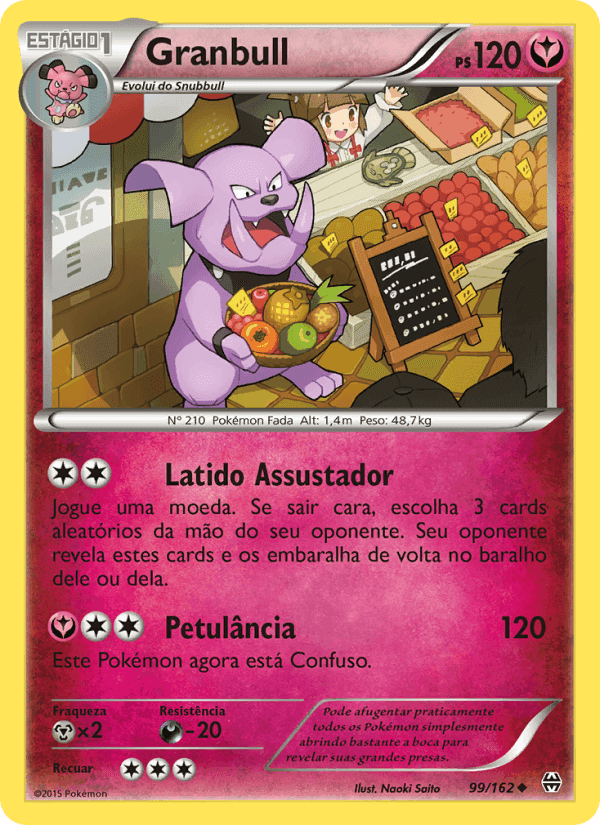 Granbull, carta 99 de Turbo Revolução