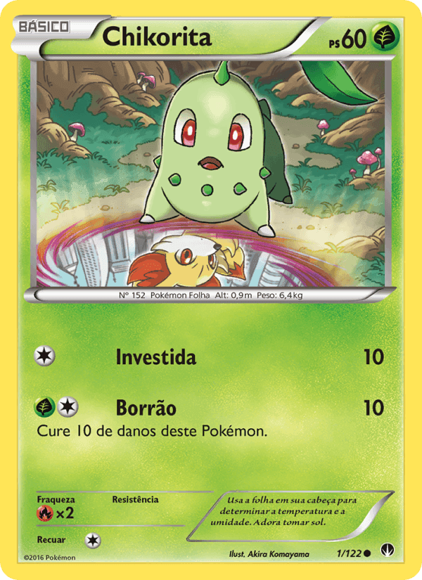 Chikorita, carta 1 de Turbo Colisão