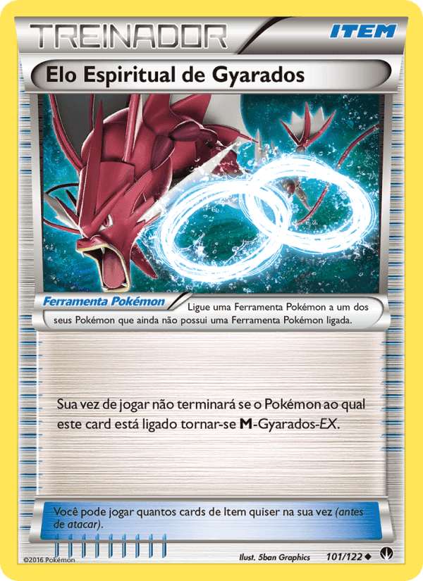 Elo Espiritual de Gyarados, carta 101 de Turbo Colisão