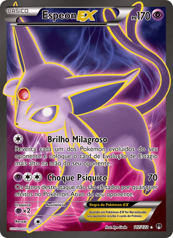 Espeon EX, carta 117 de Turbo Colisão