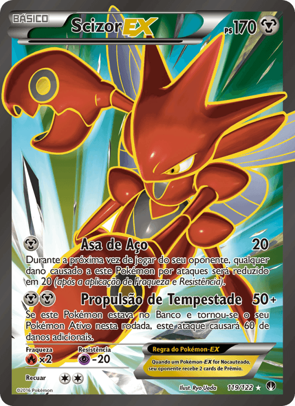 Scizor EX, card 119 from Turbo Colisão
