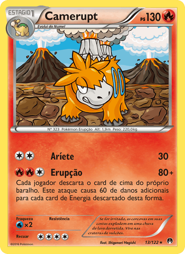 Camerupt, carta 13 de Turbo Colisão