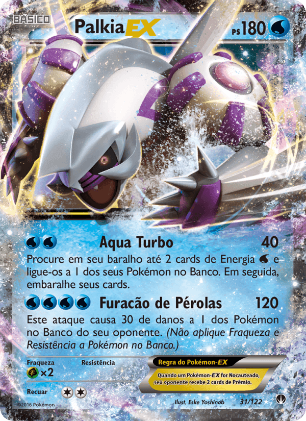 Palkia EX, carta 31 de Turbo Colisão