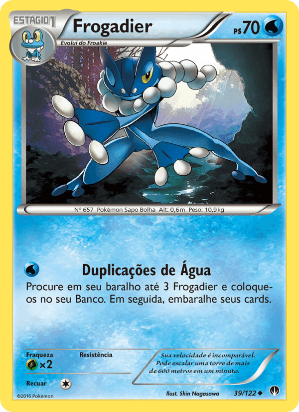 Frogadier, carta 39 de Turbo Colisão