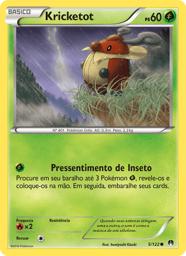 Kricketot, carta 5 de Turbo Colisão