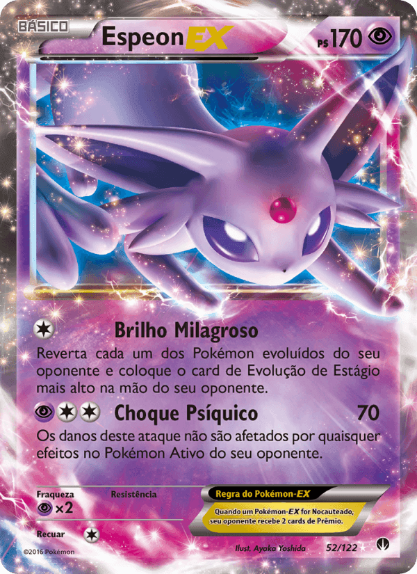Espeon EX, carta 52 de Turbo Colisão