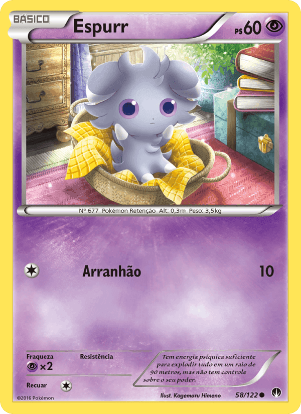 Espurr, carta 58 de Turbo Colisão