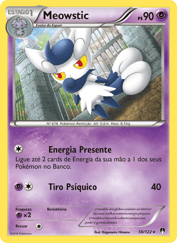 Meowstic, carta 59 de Turbo Colisão