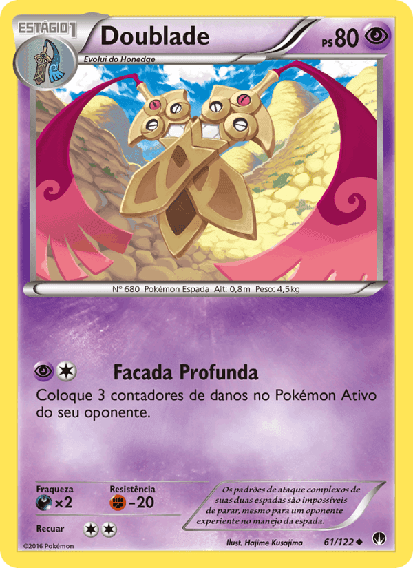 Doublade, card 61 from Turbo Colisão