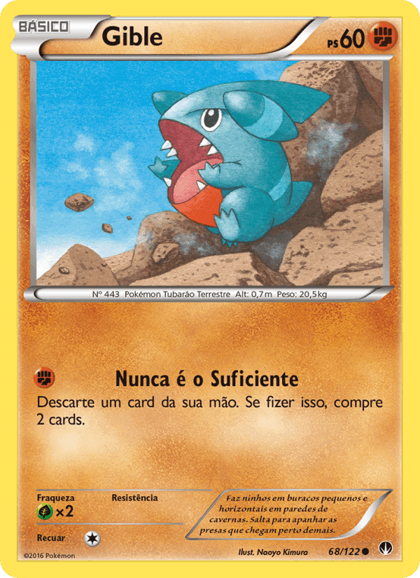 Gible, carta 68 de Turbo Colisão