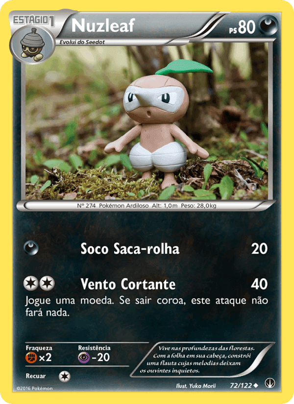 Nuzleaf, card 72 from Turbo Colisão