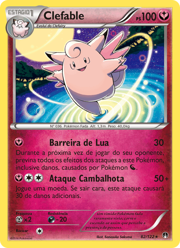 Clefable, carta 82 de Turbo Colisão