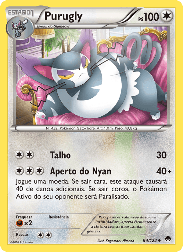 Purugly, carta 94 di Turbo Colisão