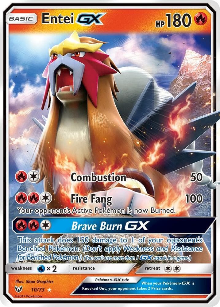 Entei GX, carta 10 di Shining Legends