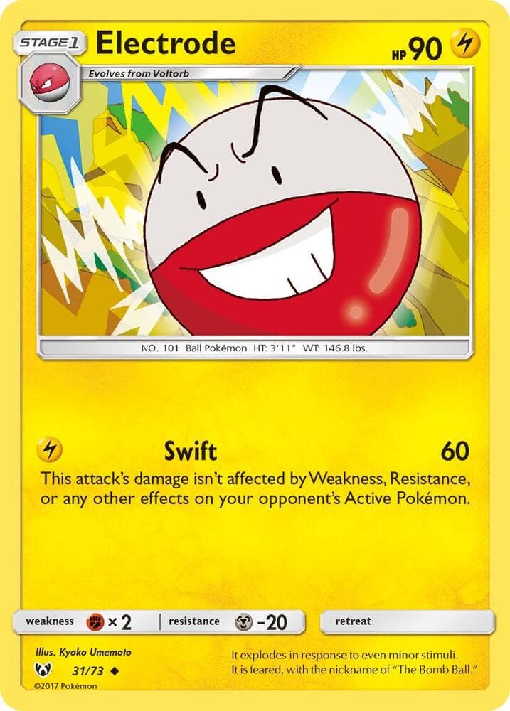Electrode, card 31 from Shining Legends