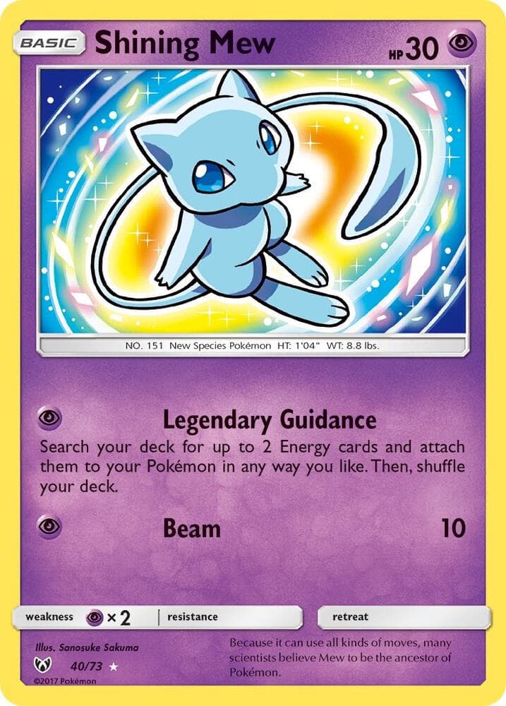 Shining Mew, carta 40 di Shining Legends