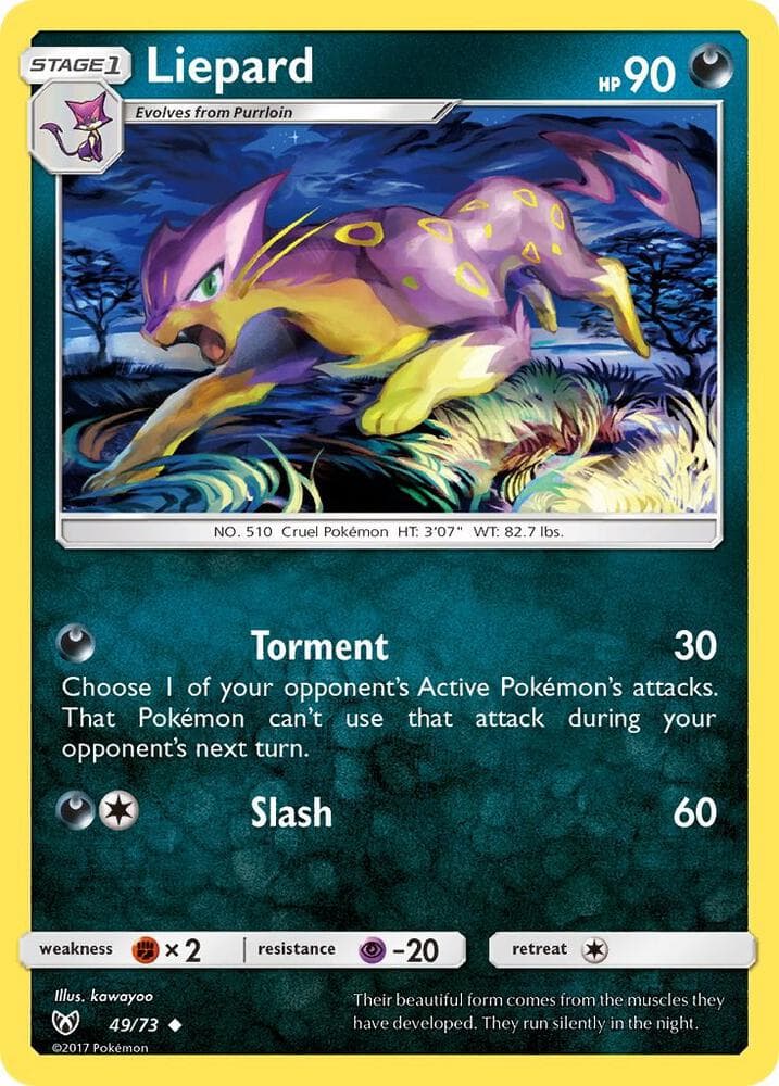 Liepard, card 49 from Shining Legends