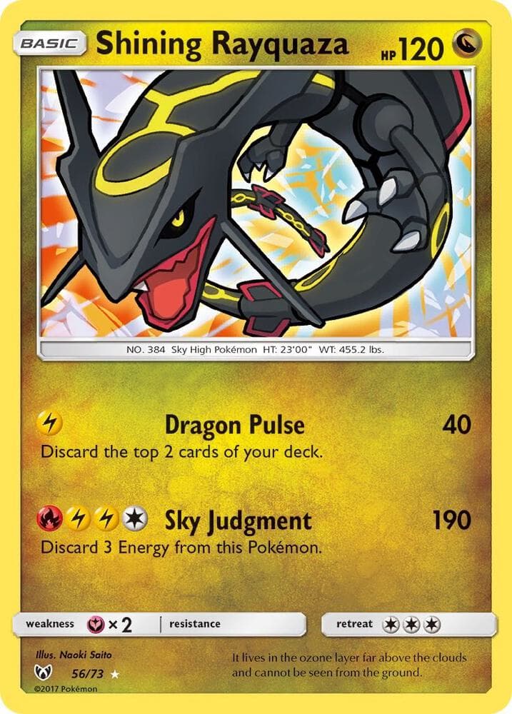 Shining Rayquaza, carta 56 di Shining Legends