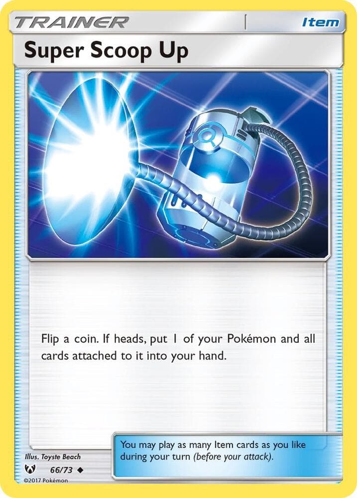 Super Scoop Up, card 66 from Shining Legends