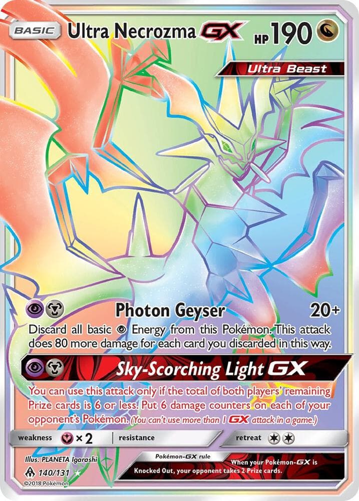 禁断の光 の 140 番、Ultra Necrozma GX