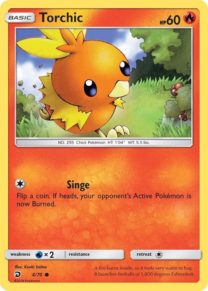 Torchic, card 4 from Dragon Majesty