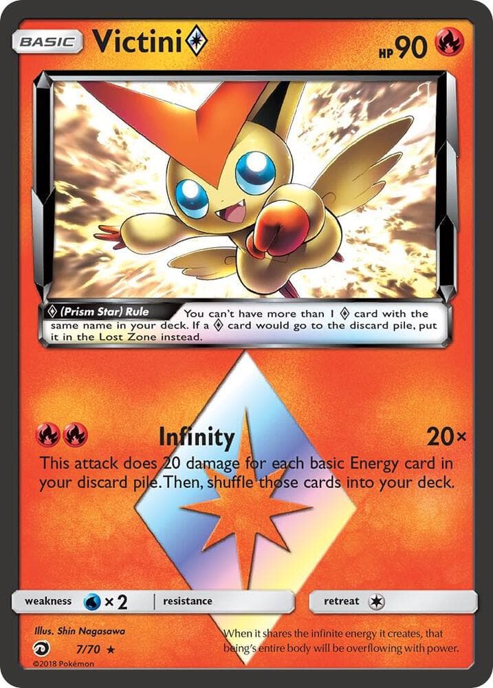 Victini ◇, card 7 from Dragon Majesty