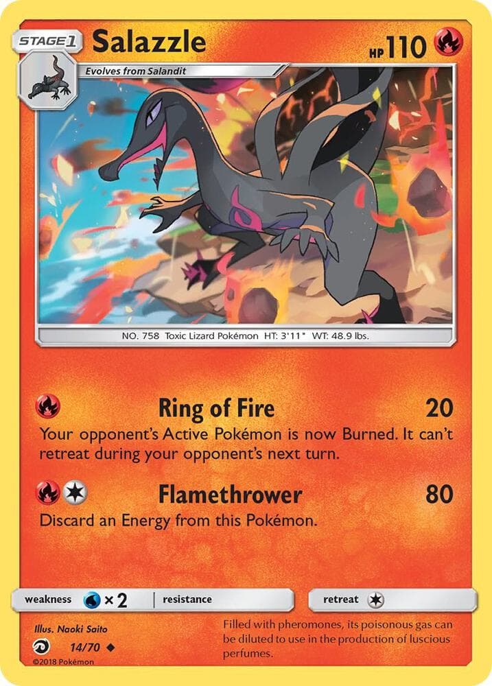 Salazzle, carta 14 di Trionfo Dei Draghi