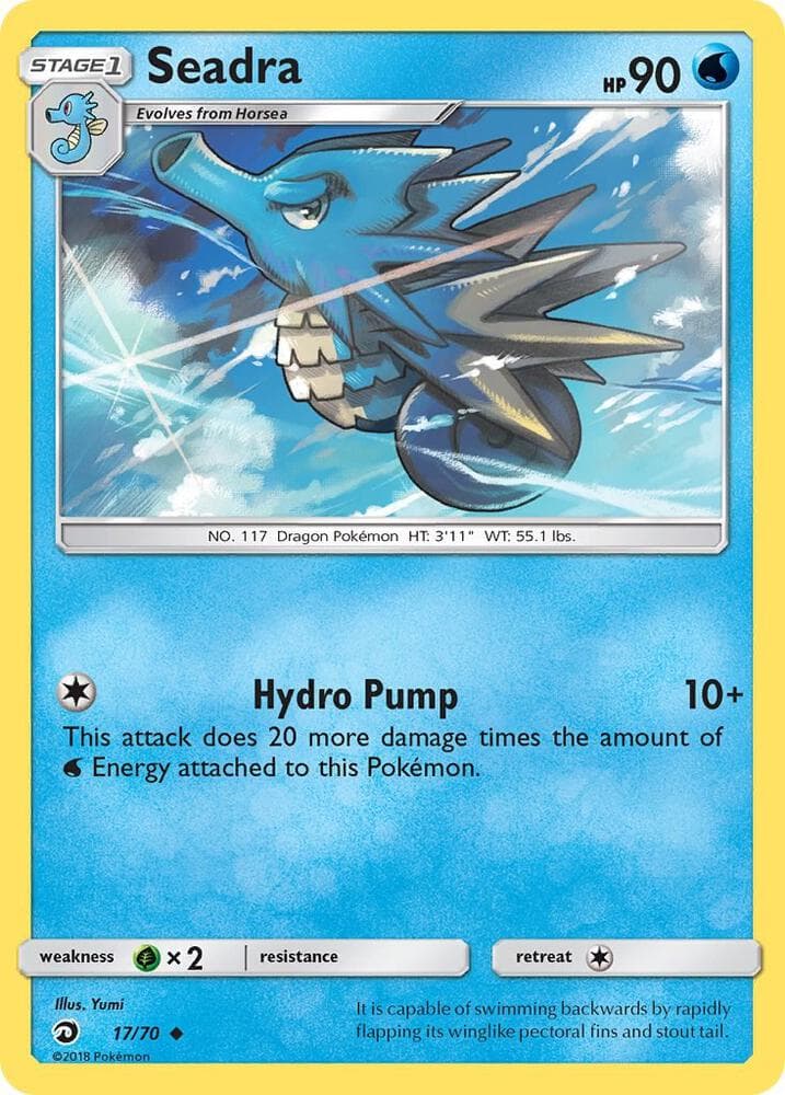 Seadra, card 17 from Dragon Majesty