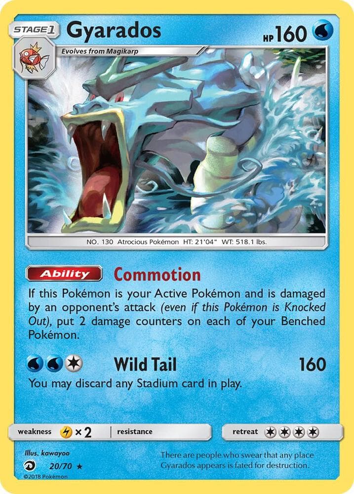Gyarados, card 20 from Dragon Majesty