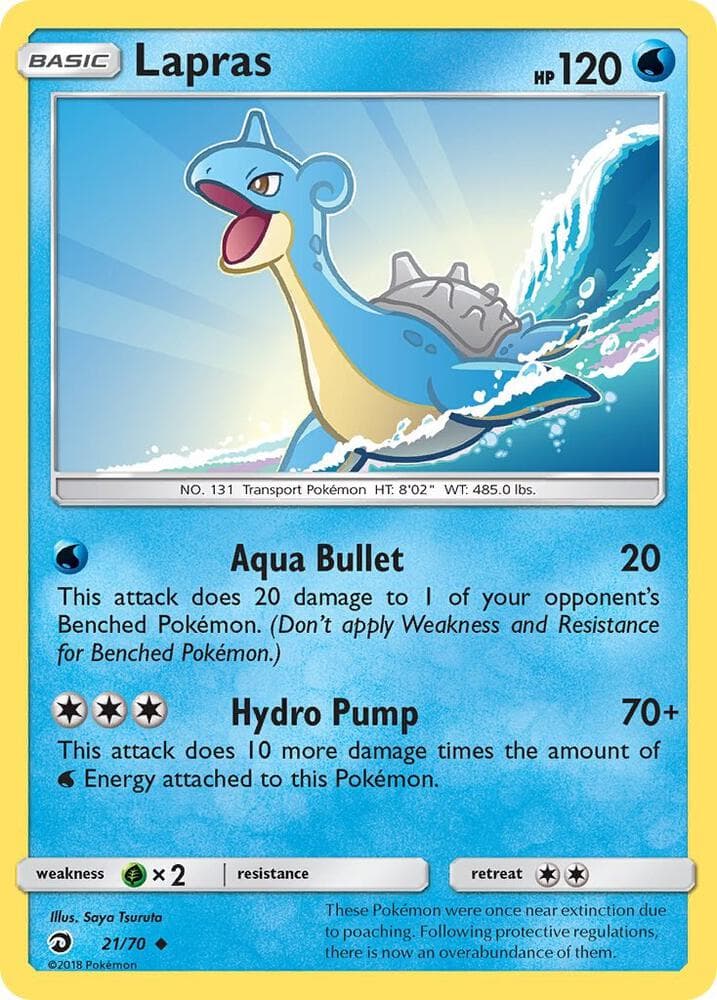 Lapras, carta 21 di Trionfo Dei Draghi
