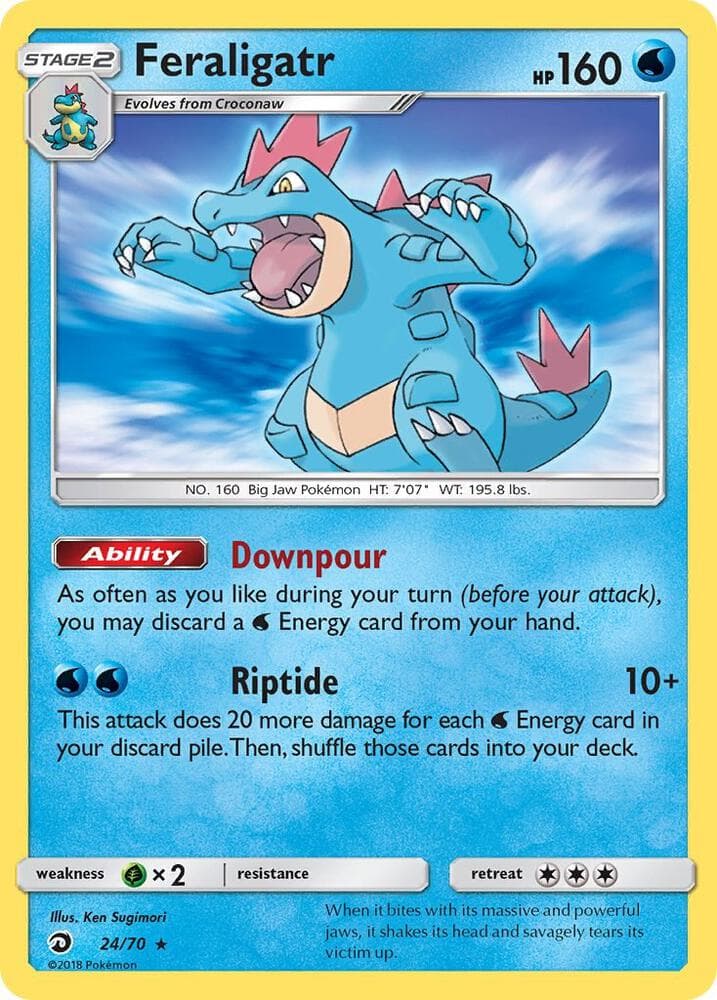 Feraligatr, card 24 from Dragon Majesty