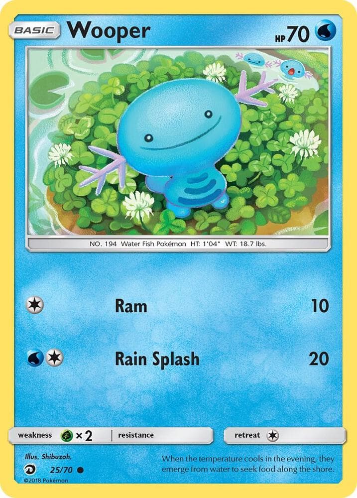 Wooper, card 25 from Dragon Majesty