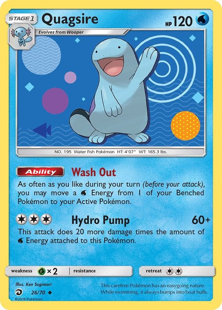 Quagsire, card 26 from Dragon Majesty